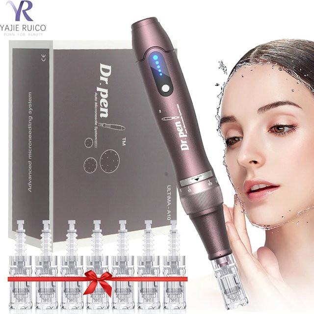 Dr. Pen Ultima A10 Kabelloser Mikro-Hautpen, Unisex, 12 Ersatzkartuschen - Bild 1