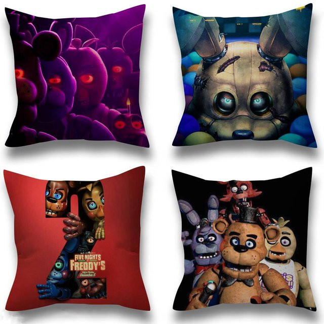 Five Nights At Freddys Kissenbezug von Rastar, quadratisches Design für Sofa und Schlafzimmer, Breite: 30 cm, Höhe: 30 cm - Bild 1