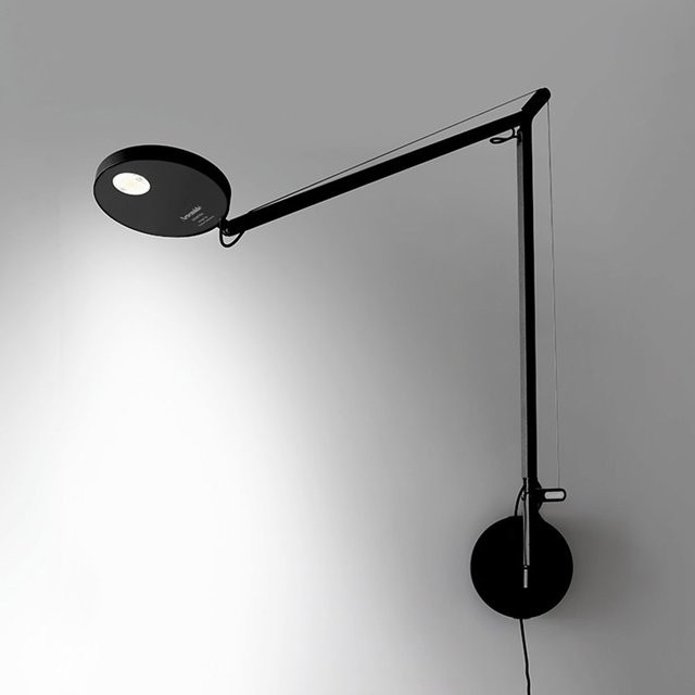 Artemide Demetra Parete LED-Wandleuchte in Schwarz Matt mit dimmbarer warmweißer Beleuchtung (2700K) - Bild 1