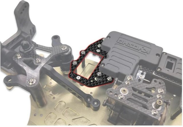 T Works TO-266-MP11 Carbonfaser ST/TH Servoplatte, Zubehör - Bild 1