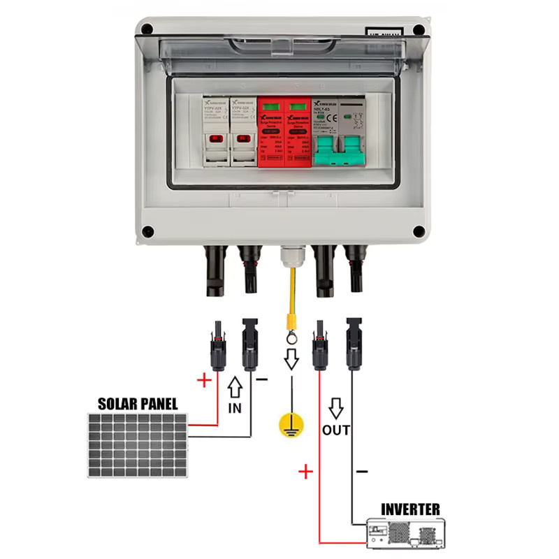 XIONGISOLAR PV-Kombinatorbox 600V mit 1-in-1-out DC, MCB und SPD zum Schutz deiner Photovoltaik-Anlage - Bild 4