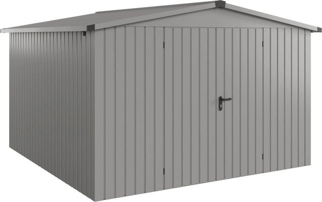 Hörmann EcoStar Gerätehaus Euroline Satteldach 2-flg Graualuminium B/T/H: 333 x 325 cm - Bild 1