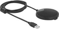Delock USB Kondensator Mikrofon in Schwarz mit USB-A und 3,5 mm Klinkenanschluss - Bild 1