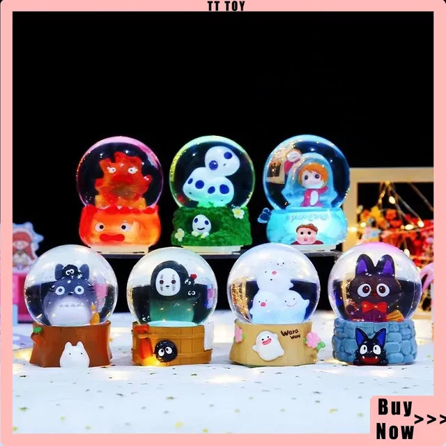 Bandai Hayao Miyazaki Elfen Kristallkugel Musikbox mit LED-Licht als buntes Desktop-Ornament in der Blindbox-Serie - Bild 1