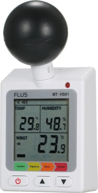 Kkmoon WBGT + HI Hitzeindex-Checker Stressmeter Luftkugel Temperatur-Feuchtigkeitstester in Weiß und Schwarz - Bild 1