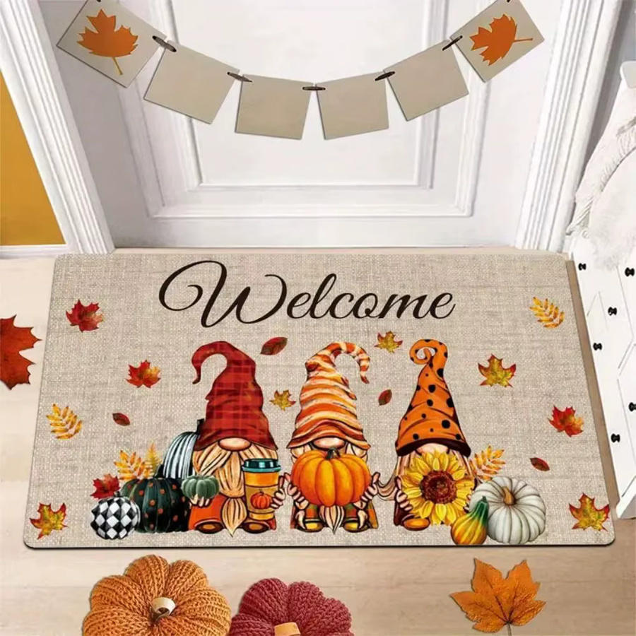 VIKAMA Thanksgiving Fußmatte für den Herbst, saugfähiger Teppich in Multicolour, B/T: 40 x 40 cm - Bild 3