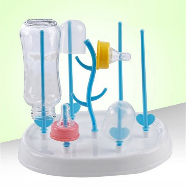 Babyflaschen-Wäscheständer aus Polypropylen in Blau als Organizer für Babyfütterungszubehör - Bild 1