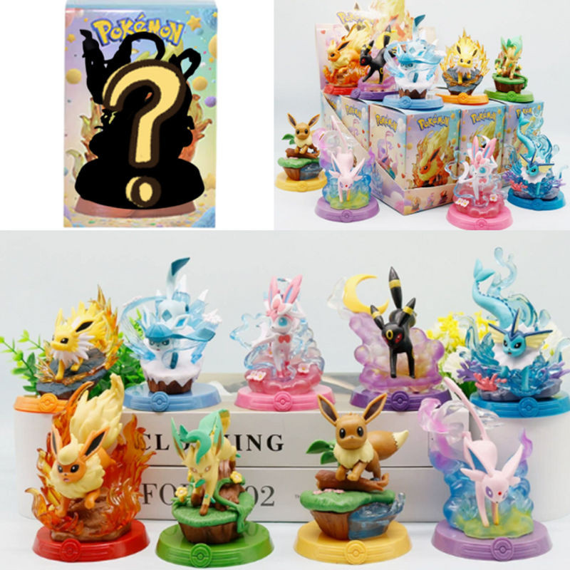 Bandai Pokemon Eeveelution Anime Figuren Set aus Kunststoff, mehrfarbig - Bild 1