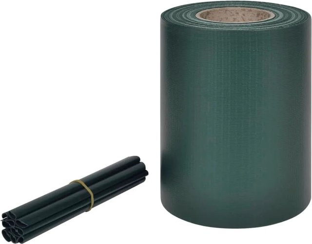 vidaXL Gartenzaun-Sichtschutz aus PVC in Grün, semi-transparent, Breite: 70 cm, Höhe: 0,19 m - Bild 1