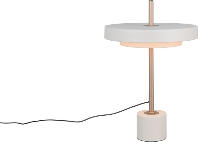 Tischleuchte KEATON von Trio Leuchten, dimmbar, LED, modern, Metall, in Grau oder Weiß oder Gold/Messing - Bild 1