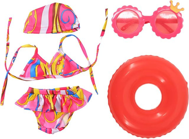 Our Generation Puppenkleidung, Flamingo-Badeanzug, Sonnenbrille, Zubehör - Bild 1