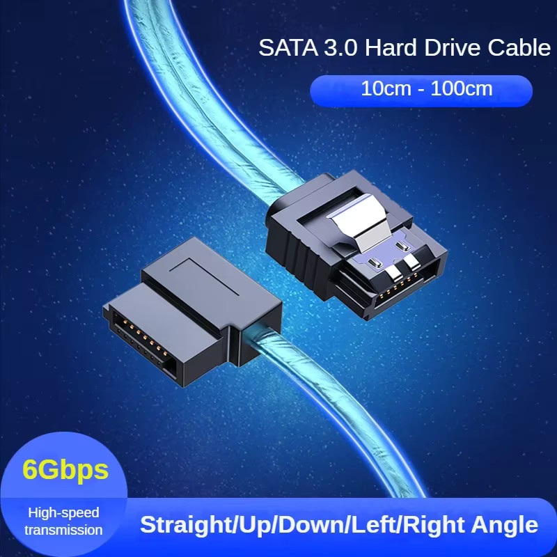 SPEEDIER SATA 3.0 III Datenkabel 6 GB/s mit Winkel Up Down Links Rechts für PC und Festplatten - Bild 3