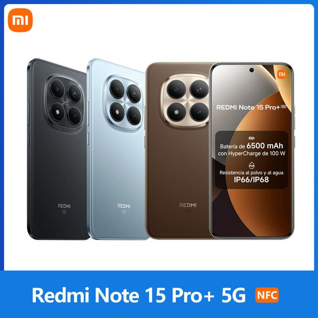 Xiaomi Redmi Note 15 Pro Plus 5G Smartphone mit 512 GB Speicher, 12 GB RAM, 6,83 Zoll 1,5K AMOLED-Display, 200 MP Kamera, 6500 mAh Akku und NFC in Schwarz und Multicolour - Bild 1