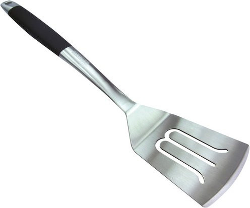 Mr. GARDENER Grillwender aus Edelstahl in Silber und Schwarz, Länge: 44,5 cm - Bild 1