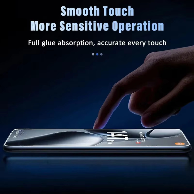 4-teiliges Displayschutzfolien-Set aus gehärtetem Glas für Xiaomi 14T 13T 12T 11T Pro 15 14 13 12 11 Lite 5G in Transparent - Bild 2