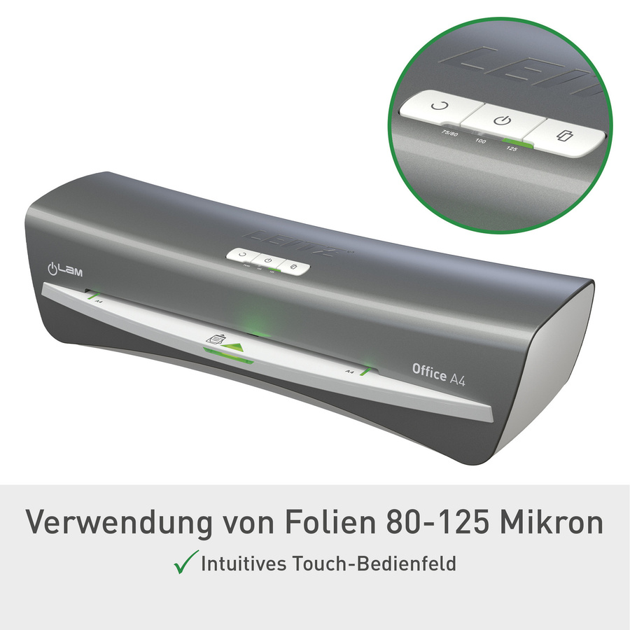 Leitz iLAM Office Laminiergerät A4 in Silber und Grau - Bild 2