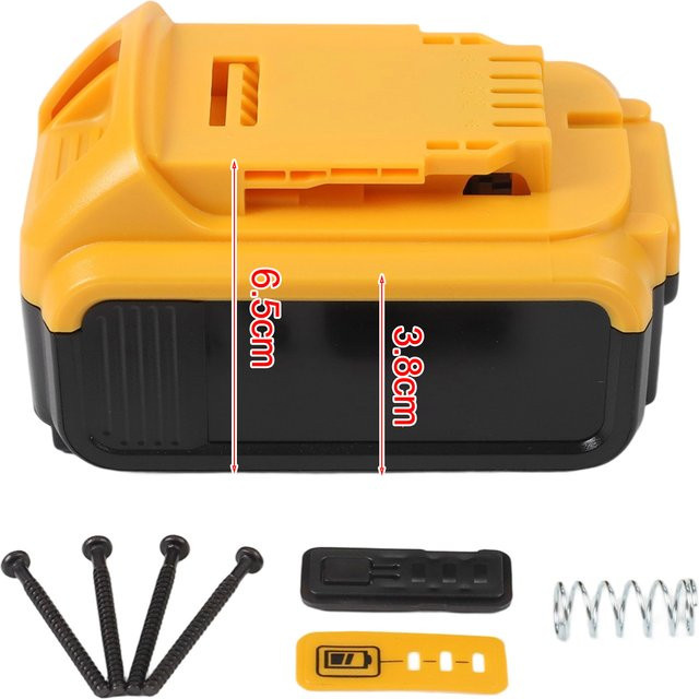 VIBRATITE Ersatzgehäuse aus Kunststoff für DCB200 Li-Ion Akkus 18V und 20V Akku-Hülle für Elektrowerkzeuge - Bild 1