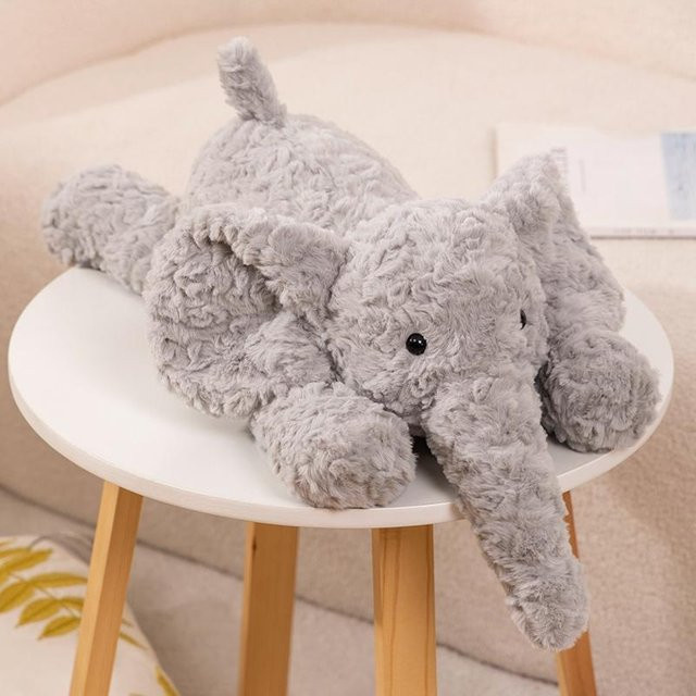 Kidsly Elefant Kuscheltier, Plüsch, Grau, 50cm, ab 14 Jahren - Bild 1
