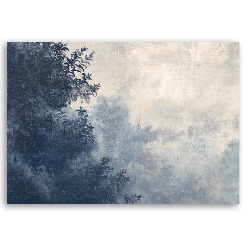Feeby Leinwand Landschaft Arbre de forêt Blau B: 60 cm, H: 40 cm - Bild 3
