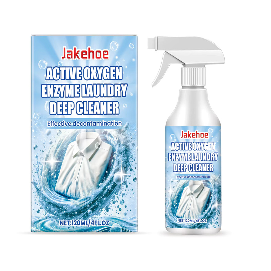 Jakehoe Wäschereiniger-Spray mit Aktivsauerstoff-Enzymen zur Fleckentfernung in Weiß - Bild 5