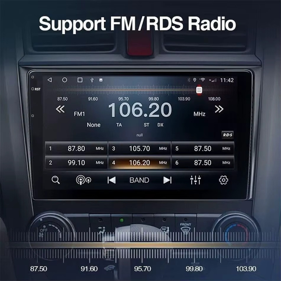 XFY Universelles 2 Din Android Autoradio mit 10 Zoll Display, Android Auto, CarPlay und GPS in Schwarz - Bild 6