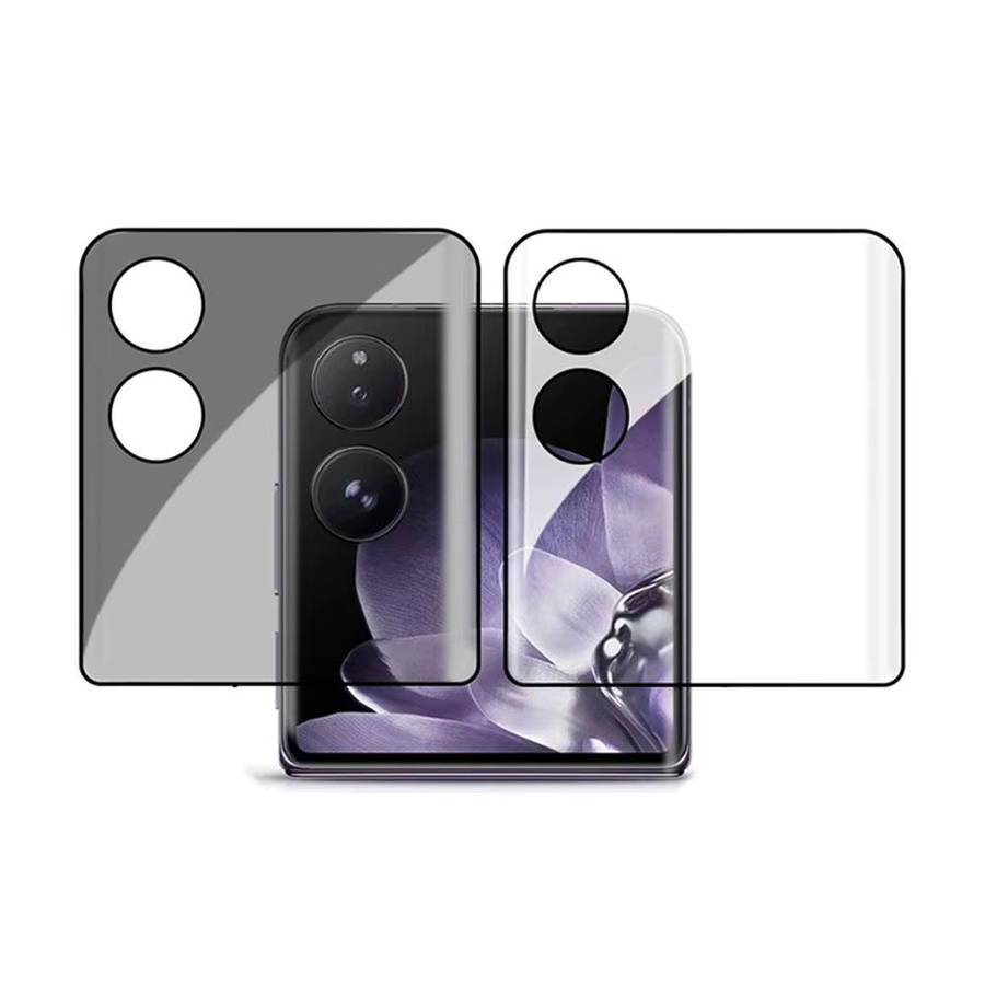Xiaomi Mix Flip 3D Gebogener Sichtschutz Panzerglas Display Schutzfolie Transparent - Bild 3