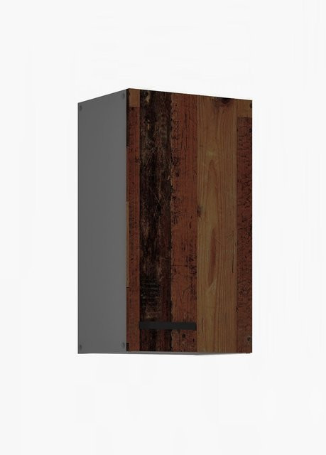 Hängeschrank OLD STYLE Küchenzeile in Old Wood Style, Farbe: Braun, Breite: 40 cm - Bild 1