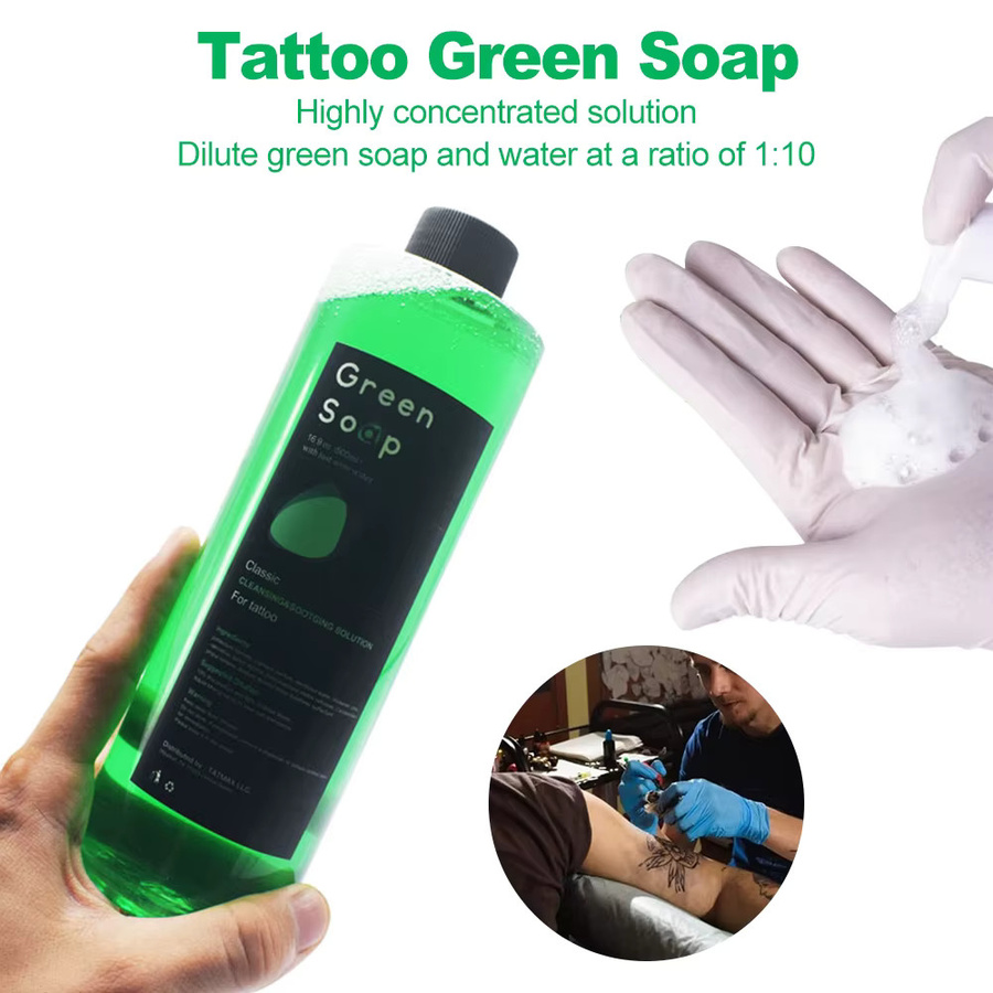 Usiriy Tattoo-Grünseife, blaue Algenseife, reinigende Lösung mit Schaumflasche - Bild 4