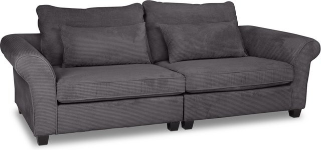 Megasofa SANSIBAR LIVING in Sand und Grau mit Breitcord-Bezug im nordischen Design, B/T/H: 264 x 111 x 70 cm - Bild 1