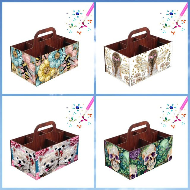 DIY Tier-Diamantmalerei-Set Aufbewahrungsbox in Multicolour für Zuhause, Schreibtisch, Schule und Büro - Bild 1