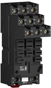 Schneider Electric RUZSF3M Relaissockel, 10 Stück, Schwarz - Bild 1