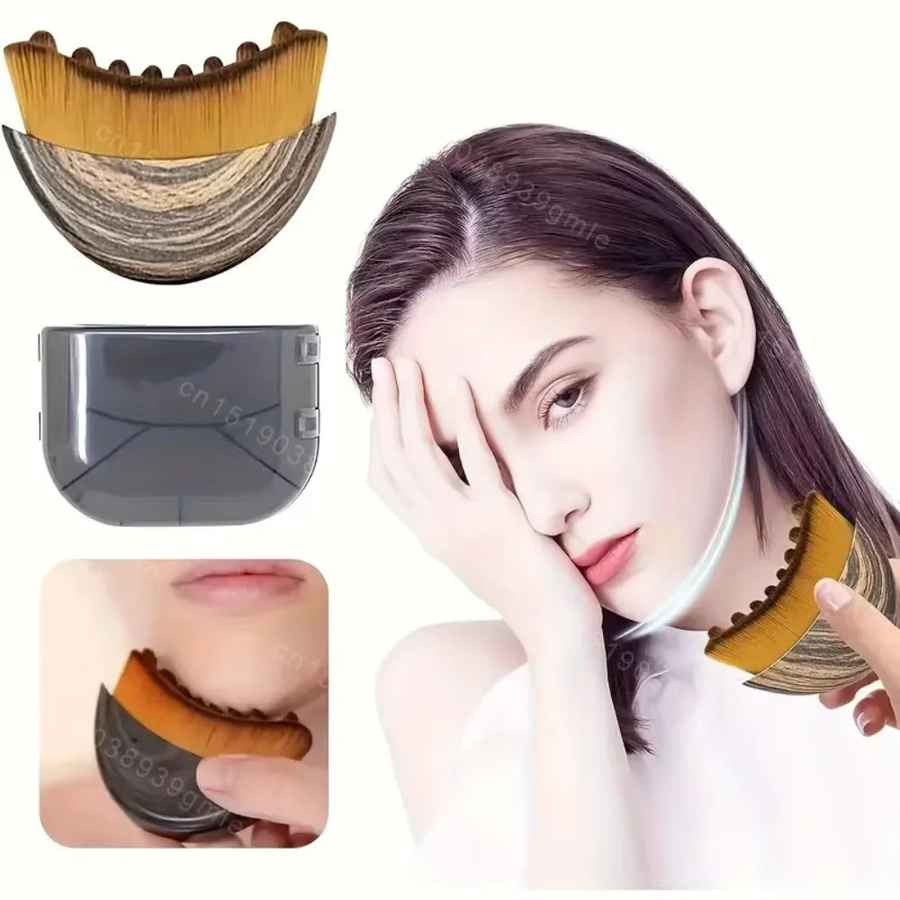MERALL Lymphatische Kontur Gesichtsbürste, Chin & Jawline Sculpting, Unisex - Bild 4