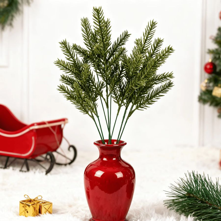 Künstliche Tannennadeln von smr in Grün für deine Weihnachtsbaum Dekoration und DIY Projekte - Bild 2