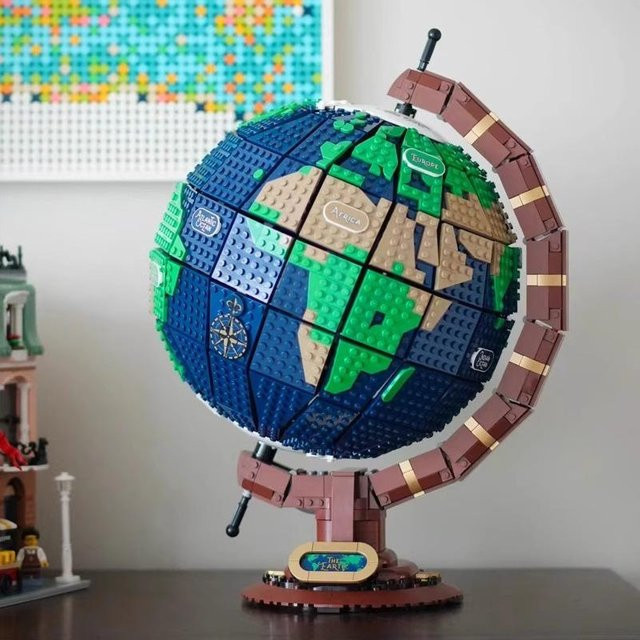 Binchi Keji Travel Globusmodell, Baustein Spielzeug, 2585 Teile, ab 6 Jahren - Bild 1