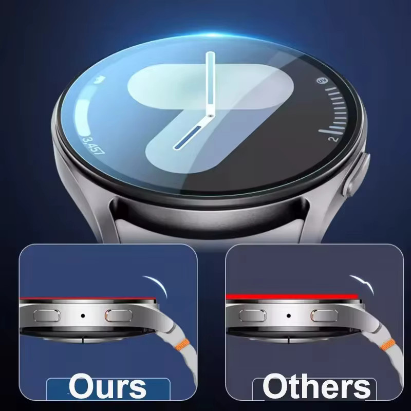Samsung Schutzfolie Glas, Galaxy Watch 8/7/6/5/4, transparent - Bild 3