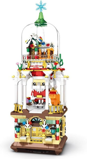 Reobrix Christmas Fantasies Weihnachtsdorf Klemmbaustein 843 Teile ab 14 - Bild 1