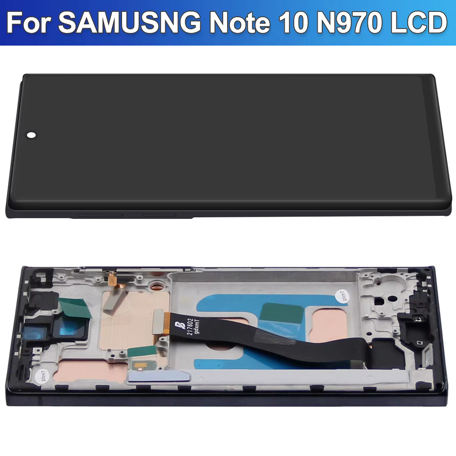 Samsung Galaxy Note 10 N970F LCD-Bildschirm mit Rahmen und Digitizer-Baugruppe als Ersatzteil in Schwarz oder Silber - Bild 4