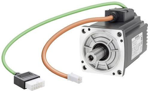 Siemens SIMOTICS S-1FL6 LI Synchronmotor 1FL6042-2AF21-1AG1, 1AC/3AC 230V, 2,39 Nm, 3000 1/min, grau - Bild 1