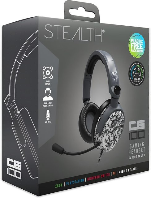 Stealth C6-100 Gaming Headset von Abp Technology Limited in Urban Grey Digital Camo - Bild 1
