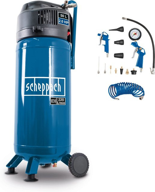 Scheppach Kompressor HC51V in Blau mit Zubehör - Bild 1