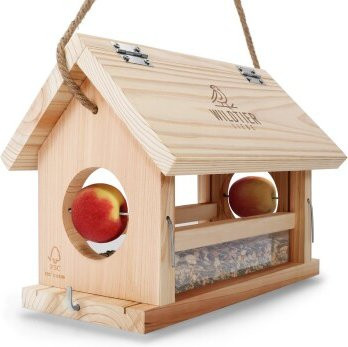 Wildtier Liebe Vogelfutterhaus aus Holz - Bild 1