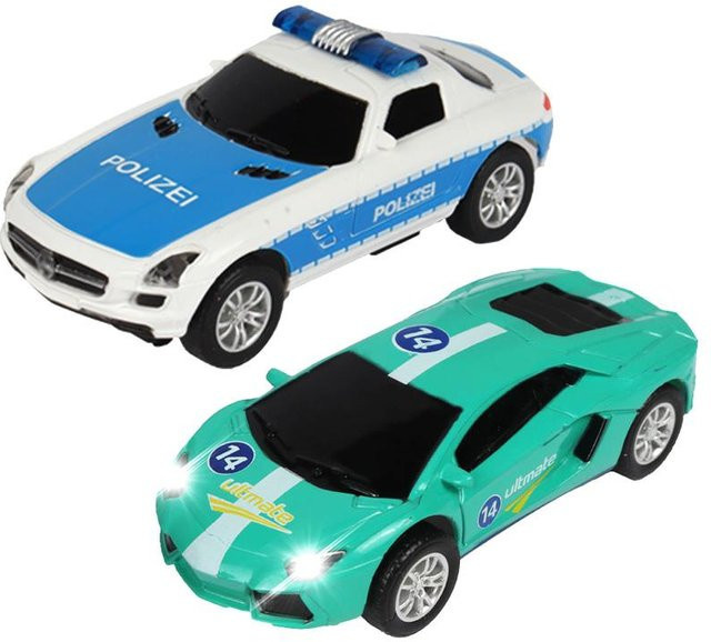 Linyi Toy Car Slotcar 1:64, Elektrische Autorennbahn, mit Doppel-Fernbedienung, ab 7 Jahren - Bild 1