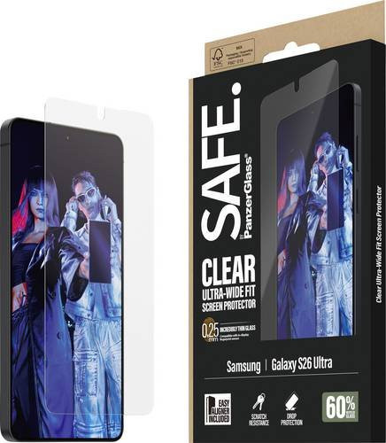 PanzerGlass Displayschutzglas für Samsung Galaxy S26 Ultra, transparent - Bild 1