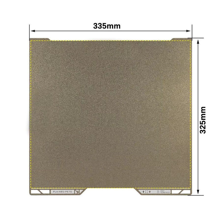 Bambu Lab A2L Doppelseitige Magnetische Federstahl-Druckplatte mit PEI und PEO für FDM-Drucker, B/B: 335 x 325 mm - Bild 3