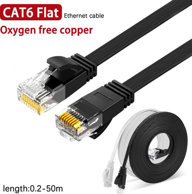 AIPHY CAT6 Ethernet-LAN-Kabel mit RJ45-Stecker aus sauerstofffreiem Kupfer für Gigabit-Netzwerke - Bild 1