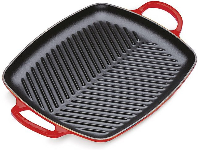 Le Creuset Signature Grillplatte aus Gusseisen in Kirschrot, Breite: 30 cm - Bild 1