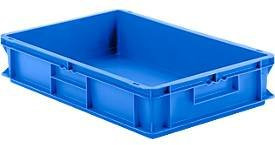 SSI Schäfer Kasten im EURO-Maß EF 6120 aus Kunststoff, Blau, 23,3 l - Bild 1