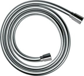 Hansgrohe Brauseschlauch Isiflex in Weiß und Silber, Länge: 125 cm, mit Anti-Kink und Anti-Twist Funktionen - Bild 1