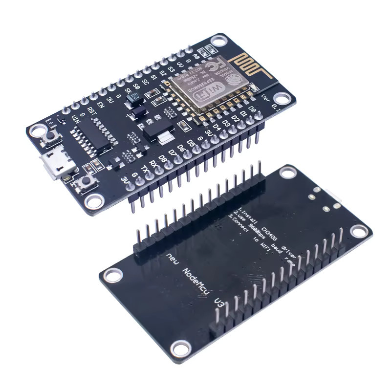 WAVGAT ESP8266 NodeMCU Erweiterungsmodul V3 V2 mit CH340 CP2012 WiFi WLAN Modul für Internet der Dinge Projekte in Schwarz - Bild 2