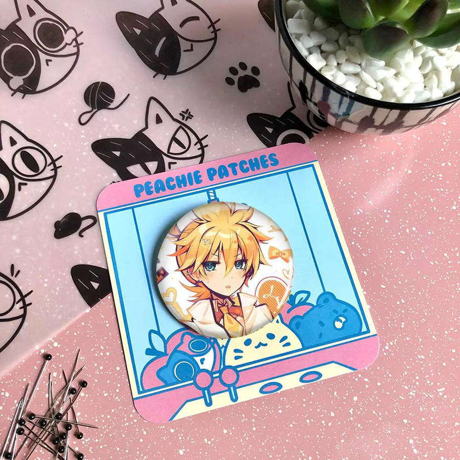 Brosche Kagamine-S Len Weißblech-Brosche, Figuren-Icon-Abzeichen - Bild 4
